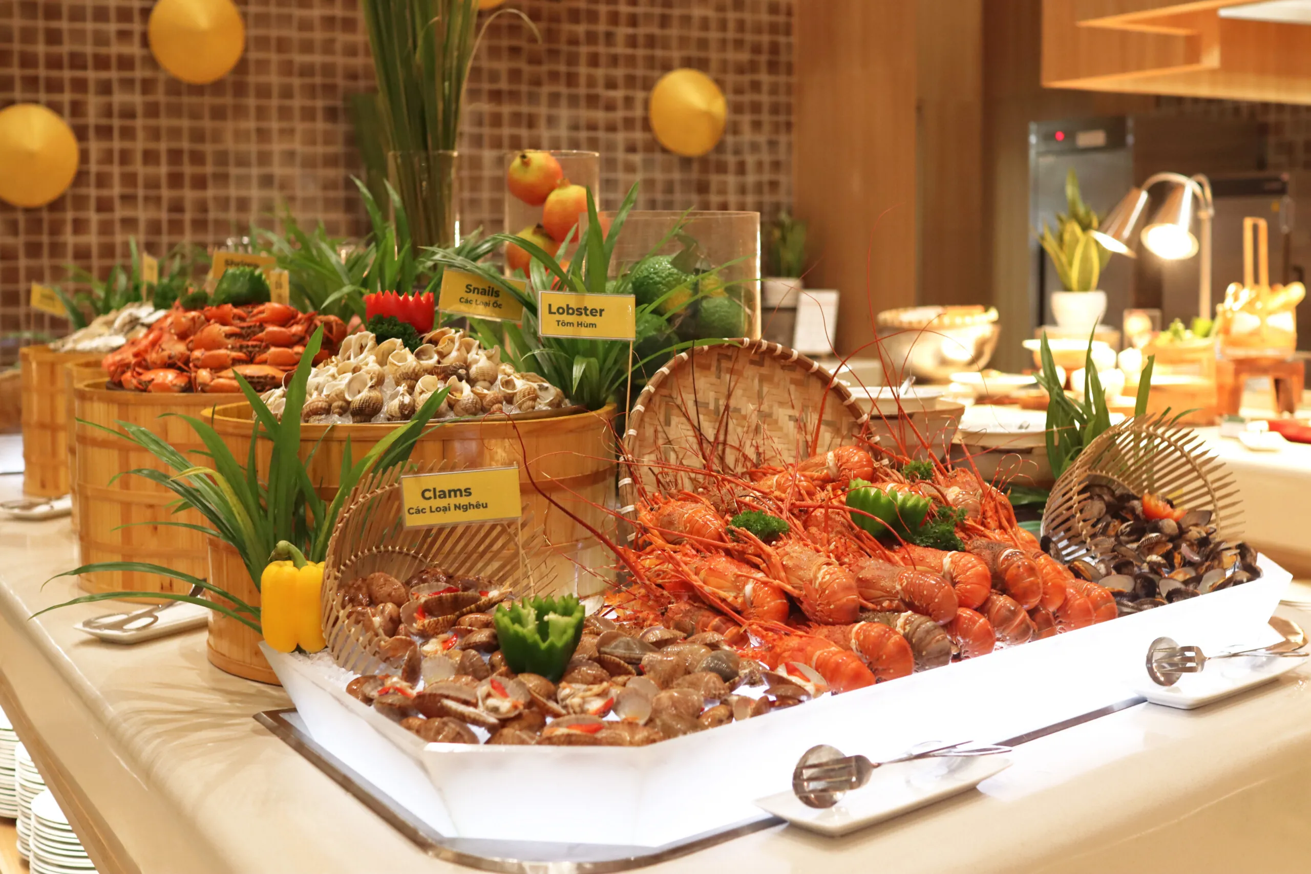 Seafood buffet at Manja Manja Restaurant